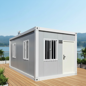 Casa Contenedor Modular de Lujo CE DDP de 20 pies/40 pies, Panel Sándwich de Acero Transpirable, Villa Rectangular Moderna, Desmontable, Prefabricada, para Camping - Product Image 2