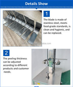 Máquina peladora de sandía multifuncional, piel de pomelo máquina automática para pelar, removedor de piel de papaya y sandía - Product Image 2