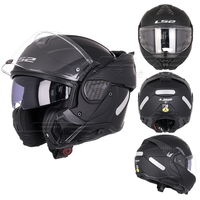 Casque de Moto Modulaire Intégral LS2 FF910 ADVANT2 à Double Visière Anti-Buée, Design Réversible à 180 Degrés, État Neuf