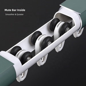 <span class=keywords><strong>Binario</strong></span> <span class=keywords><strong>Doppio</strong></span> in Alluminio <span class=keywords><strong>per</strong></span> <span class=keywords><strong>Tende</strong></span>, Design a Canale da 1 Pollice di Diametro <span class=keywords><strong>per</strong></span> Installazione a Soffitto, Ospedali, Uffici - Product Image 4