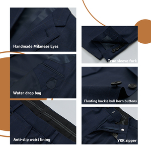 810 Mtm Tùy Biến Của Nam Giới V-Cổ Phù Hợp Với Nam Giới Phù Hợp Với Một Nửa Linen Phù Hợp Với Bộ Phù Hợp Với Suitmens 88% Len Nửa Vải Phù Hợp Với - Product Image 6