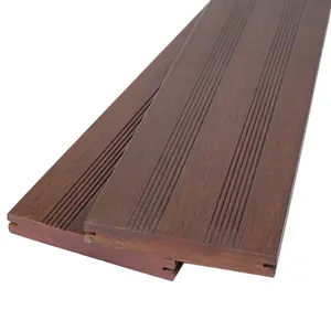 Piso moderno europeu de bambu para jardim e pátio, piso carbonizado para exterior