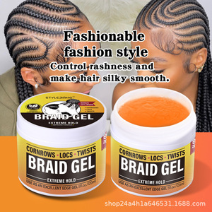 Gel Vegano Herbal para Trenzas y Locs, Anti-Frizz, Alto Brillo, Texturizador sin Enjuague para Peinado - Product Image 3