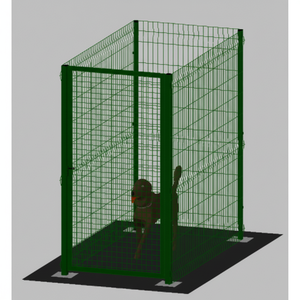 Corral Modular para Perros de Hierro Galvanizado y Pintado de Verde con Postes Atornillados 200x100x172cm, Puertas y Corrales para Mascotas - Product Image 1