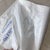 Polypropylène en plastique tissé ciment sac d'emballage plaine pp tissé sac