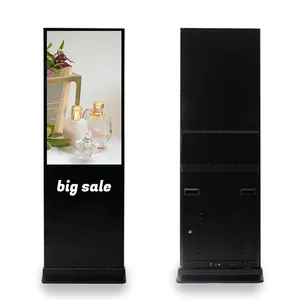 LCD Screen Advertising Player Digital Advertising Displays Floor Standing Kiosk
