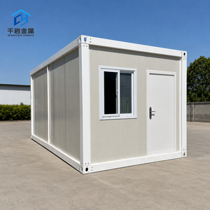 Maison conteneur pliable, bâtiment modulaire préfabriqué démontable, cabane portable, maison pliante en kit pour bureau temporaire - Product Image 2