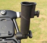 Chariot de golf électrique pliable à 3 roues avec poignée réglable pour golfeurs, fabriqué en usine