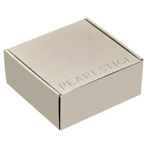 Customized Jewelry Packaging Gift <strong>Box</strong> Book Shaped Flip <strong>Box</strong> Customized <strong>Silver</strong> Hot Stamping Process Production - Product Image 2