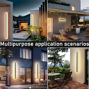 Lumière murale linéaire LED solaire extérieure <span class=keywords><strong>de</strong></span> haute qualité durable, IP65 étanche, diffuseur en PC, pour usage résidentiel et commercial en extérieur - Product Image 3