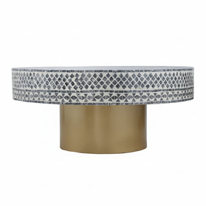 Mesa de centro de nácar de lujo moderna, artesanías naturales elegantes para el hogar, comedor, dormitorio, uso artesanal de Modern Luxury - Product Image 1