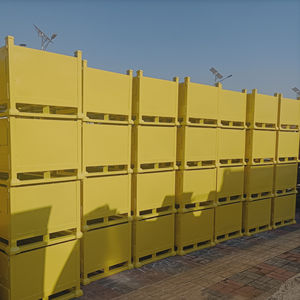 صندوق نقل معدني قابل للطي وسميك من الحديد صندوق تخزين رف تخزين قابل للطي/حاوية - Product Image 1