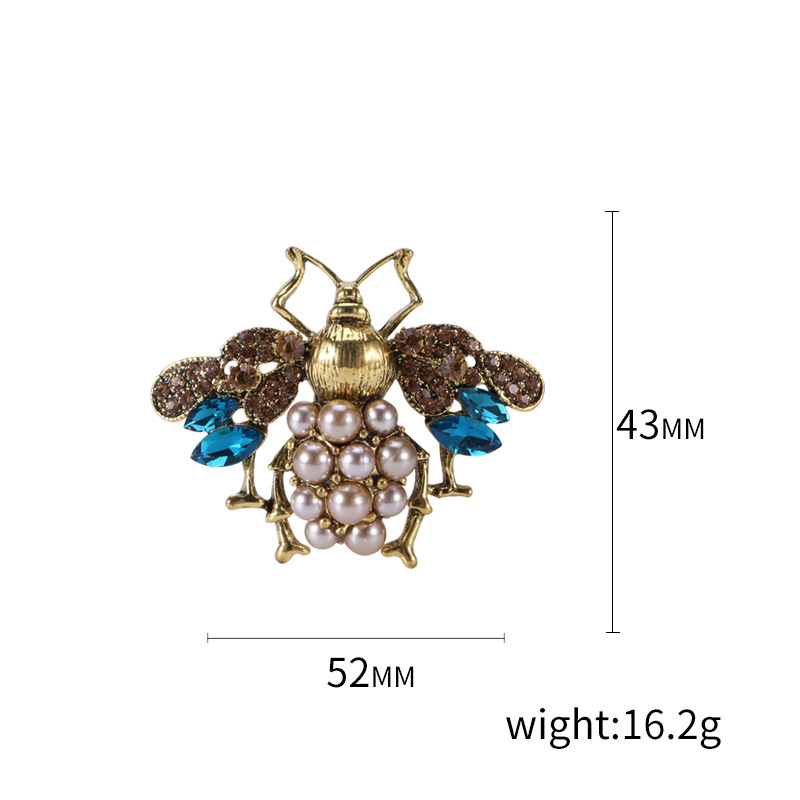 Carino Spilla Ape In Strass, Accessori Per Feste Delle Donne, Spilla A Forma Di Insetto Con Perle Finte Corsage Per Cardigan Abbigliamento Da Completo, Regalo Accessori - Product Video