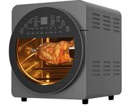 Freidora de Aire 16 en 1 de Acero Inoxidable de 15L, Horno con Certificación ETL/CE/CB, 1700W, 360 °   Control Táctil de Rotación Turbo BIS PSE KC Venta al por Mayor de Fábrica