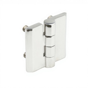 Charnière externe robuste en acier inoxydable 304 de style industriel pour porte de placard, angle d'ouverture 180°, épaisseur 8 mm, polie, facile à installer - Product Image 3