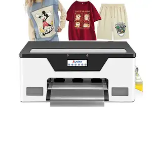 Sunika Wholesale Superior Model Desktop Direct To Film Drying Dark Mini Digital DTF Printer For T Shirt Clothes