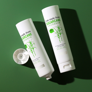 Recyclable 100% Bioplastic Eco Friendly Cosmetic Packaging Sugarcane Bottles