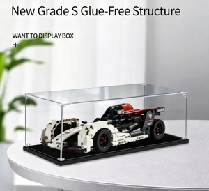Vitrina de Acrílico Personalizada para 42137 para Coche de Carreras Eléctrico 99X con Capas Transparentes Antipolvo de 3mm/2mm - Product Image 1