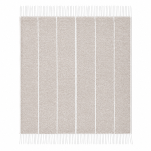Plaid en laine Airone Riga-Cashmere au design moderne : les rayures définissent les espaces avec un style contemporain, s'adaptant à chaque maison. - Product Image 1