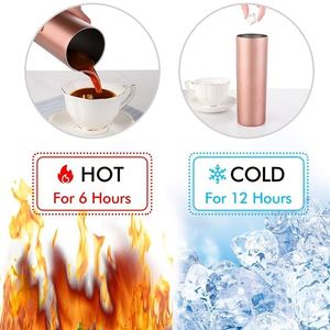 Gobelet isotherme coloré en acier inoxydable écologique avec couvercle et paille, double paroi isolée pour boissons froides et chaudes, idéal pour le bureau et les voyages, maintient au chaud ou au froid pendant 6 à 12 heures - Product Image 2