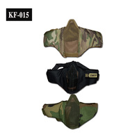 Masque tactique demi-visage respirant pour le cyclisme en extérieur et la chasse