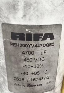 Ban đầu rifa peh200yv447dqb2 4700UF 450V <span class=keywords><strong>DC</strong></span> lọc Mật nhôm tụ điện điện phân 90x157mm - Product Image 2