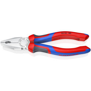 คีมอเนกประสงค์ KNIPEX 03 05 180 SB พร้อมด้ามจับโครเมี่ยมเพื่อความสบาย ขนาด 238 มม. - Product Image 1