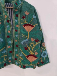Best Selling Handmade Embroidery Boho Suzani Jacket Festival Coat Perfect for Festivals Use Available at Sale - Product Image 2