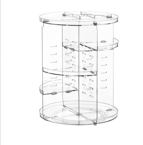 360. Rotating Acrylic Makeup Organizer Cosmetic Storage <b>Box</b> for Skincare Lipstick & More for Dorms & Bathroom <b>Vanity</b> - Product Image 6