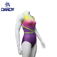 Justaucorps de gym personnalisé Dandy Factory justaucorps sans manches avec strass pour les filles prix de gros