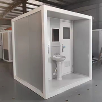Panneau sandwich ignifuge personnalisé en usine, toilettes portables de camping, lavabo mobile extérieur de petite taille