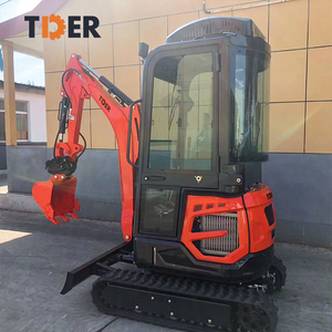 TDER 1.8t油圧ミニショベル1.8トン掘削クローラーキャビン付き - Product Image 3