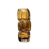 Vase en verre vintage soufflé à la main, luxe léger, sensation haut de gamme, dégradé artistique, décoration florale hydroponique de niche