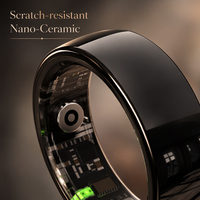 R12 Smart Ring QRING Monitor Kesehatan Pedometer Pelacak Detak Jantung Kontrol Gerakan Pengontrol Jarak Jauh Cincin Olahraga untuk Android iOS