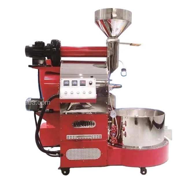 3kg Hot Air Coffee Roaster Machine Gas Electric Dual Use Coffee Bean Roasting Machine with Digital Control for Coffee Shop