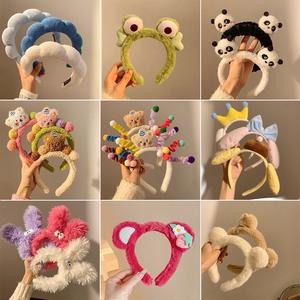 عصابة شعر كرتونية لطيفة للفتيات إكسسوارات شعر متعددة الاستخدامات عصابة شعر قطيفة - Product Image 2