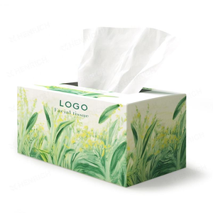 Customized Soft Pack <strong>Box</strong> Tissue 2 Ply Disposable Facial Tissue with Virgin Wood Pulp for Home Use - Product Image 1