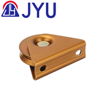 Roue de Porte Coulissante Électrique à Télécommande en Acier Galvanisé Jaune Royal de Haute Qualité, Roulement Silencieux, Accessoires pour Portes et Fenêtres