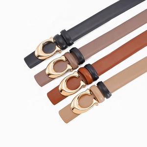Cinturones de <span class=keywords><strong>Cuero</strong></span> de Vaca al por Mayor Personalizados para <span class=keywords><strong>Mujer</strong></span> con Hebilla Dorada Reversible para Vestido, Traje y <span class=keywords><strong>Pantalones</strong></span> - Product Image 3