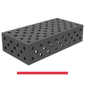 Bloc de connexion SteelMax GPPH 800x400x200mm, épaisseur 15mm, trous 28mm, grille diagonale - Product Image 1