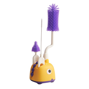 Ensemble de brosses pour biberons en silicone, nettoyeur de tétines à long manche pour nourrissons et enfants de 0 à 14 ans - Product Image 5