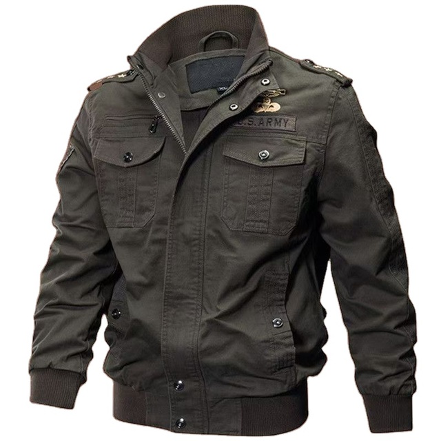 Cotton Fabric Autumn Jacket High Quality pilot Jacket for Man