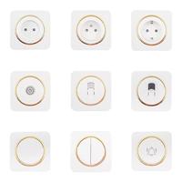 Interrupteur mural yaki dicht schalter gradateur batterie déconnexion électrique et prise de courant gradateur rotatif tactile en laiton de luxe