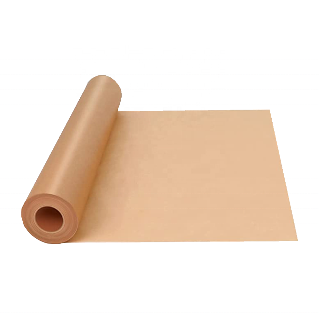 Papel de pergamino de silicona de calidad superior, rollo de papel biodegradable para hornear, papel de pergamino forrado