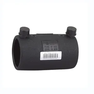 Pe Fitting Hdpe Electric Socket Joint Fitting / Pe Electric Fusion Socket Fitting