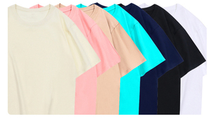 MT2574 T Shirt Manufacturer 220 Grams 100% Cotton Regular Fit <b>Plain</b> T-Shirts for Men - Product Image 5