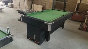 <span class=keywords><strong>Table</strong></span> <span class=keywords><strong>de</strong></span> <span class=keywords><strong>billard</strong></span> à monnayeur en panneau MDF avec coussinets en caoutchouc et poches en plastique, système <span class=keywords><strong>de</strong></span> retour <span class=keywords><strong>de</strong></span> billes, tailles 7ft/8ft/9ft - Product Image 3