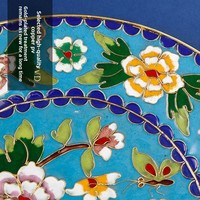 Cadeaux d'outre-mer spéciaux, artisanat de luxe de l'ancienne Pekine, assiette en cloisonné incrustée de filigrane doré, ornements de pivoine, entièrement faits à la main