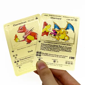 japonês conjunto base de cartões de pokemon Suppliers-Cartões de pokemon para 1st eidtion, conjunto de cartões de metal, lâmina de ouro, base venusaur, envio rápido