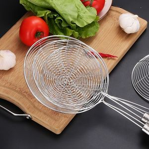 Stainless Steel Strainer With Nine Bead Thread Large Size Multifunction For Noodles Dumplings Hot Pot Frying Cooking - Product Image 3